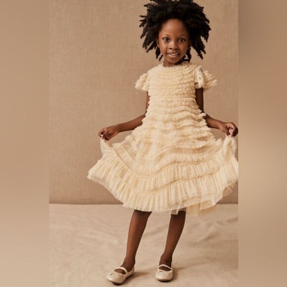 Needle & Thread × WILD ROSE RUFFLE KIDS DRESS/ size 8 years - Picture 4 of 9